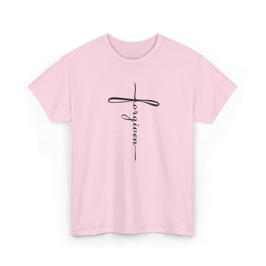 Forgiven | Premium Minimalist Women's Christian Graphic Tee